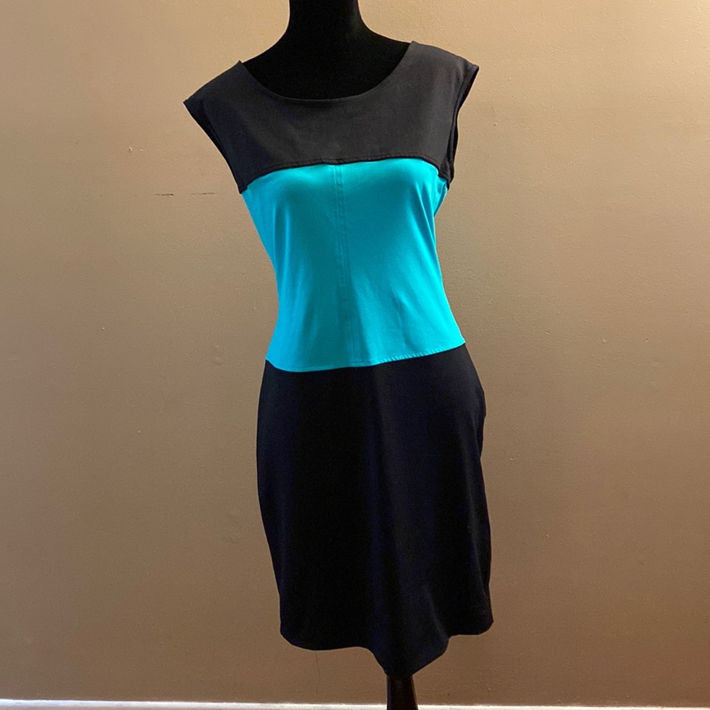 Cynthia Rowley sleeveless color block dress size L EUC